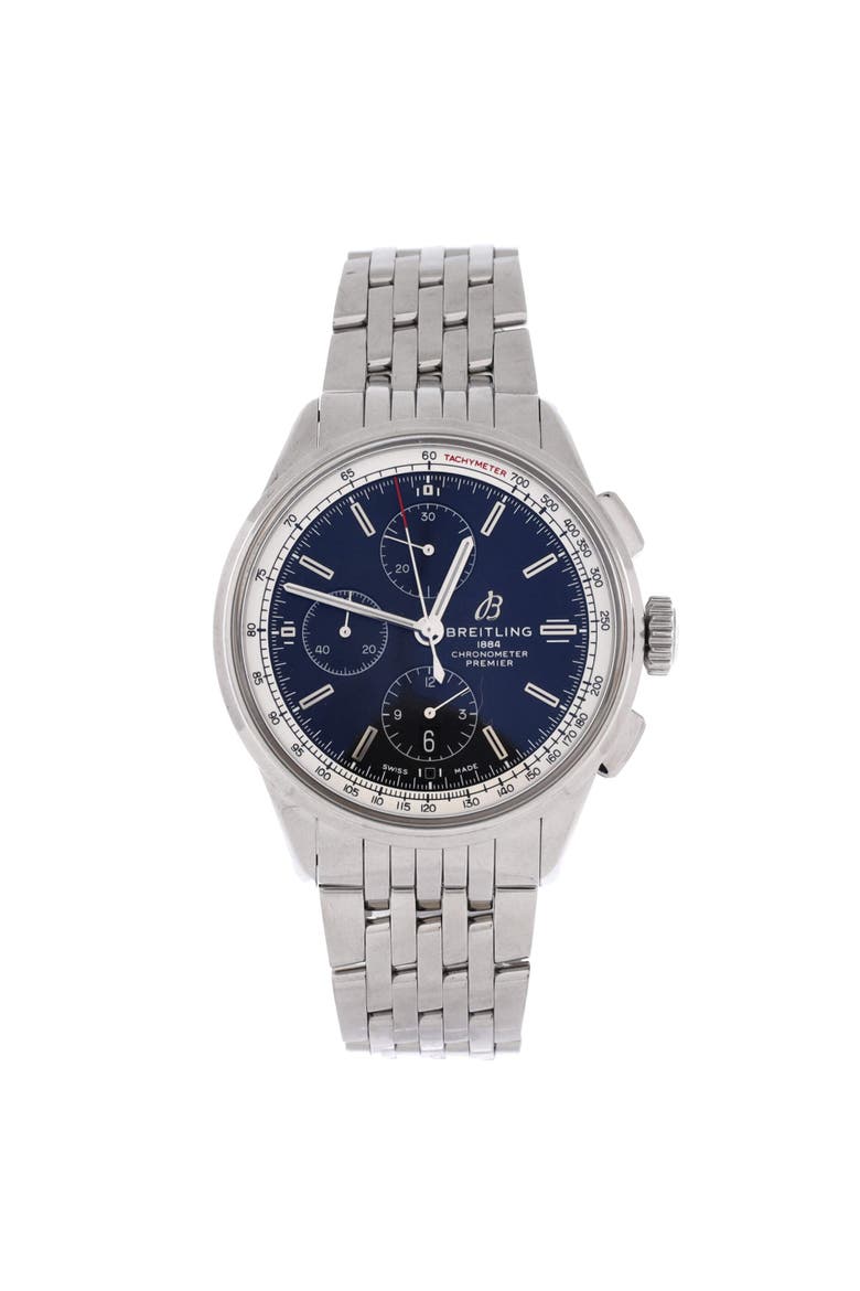 Premier Chronograph Automatic Watch Stainless Steel 42, Main, color, Metallic Silver