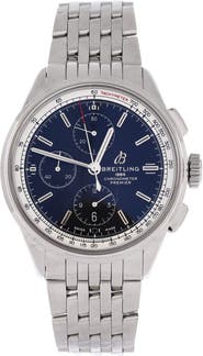 Pre-Owned Breitling Premier Chronograph Automatic Watch Stainless Steel 42