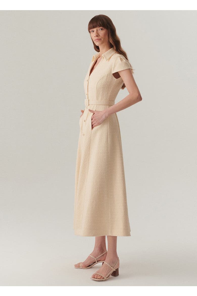Savannah Midi Shirt Dress, Alternate, color, Ecru