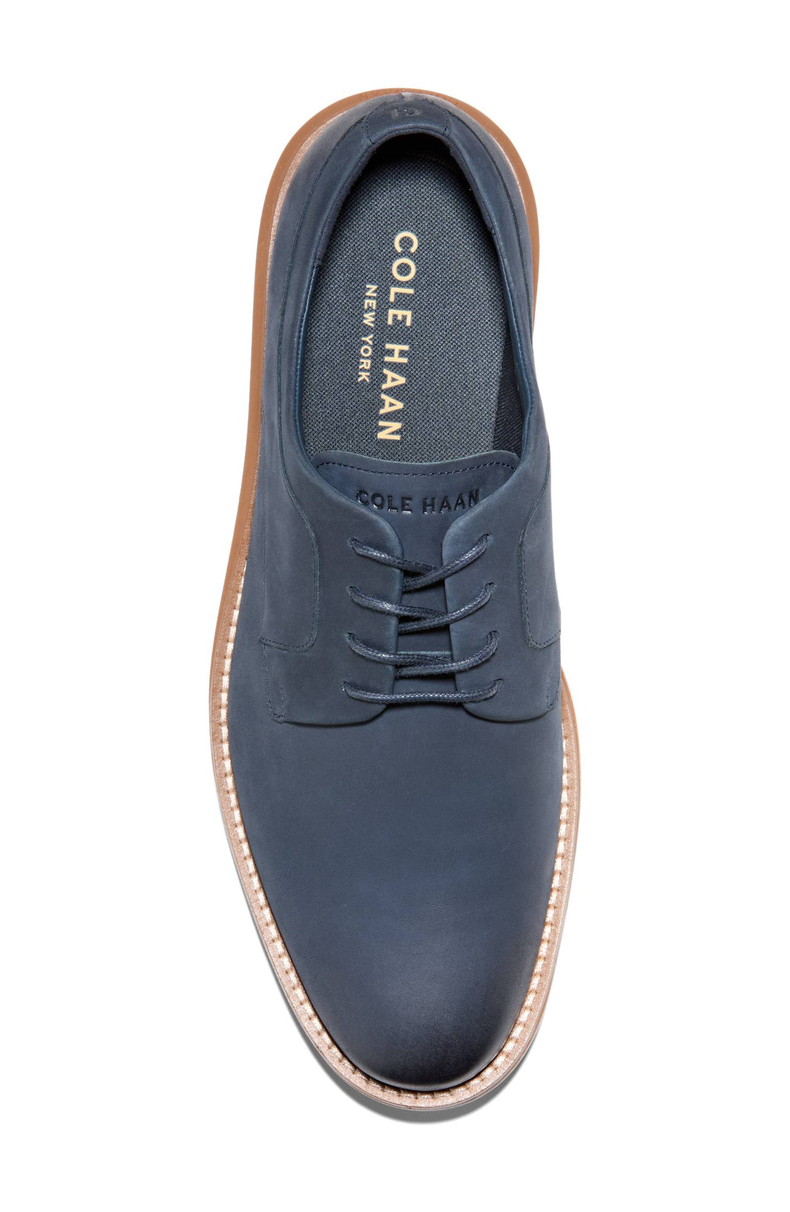 Cole Haan Grand Neoclassic Plain Toe Derby, Alternate, color, Navy Blazer Nubuck / Italian