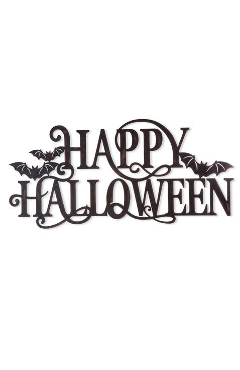 Metal HAPPY HALLOWEEN Wall Sign