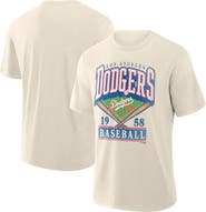 FANATICS Men's Profile Cream Los Angeles Dodgers Big & Tall Screen Print T-Shirt