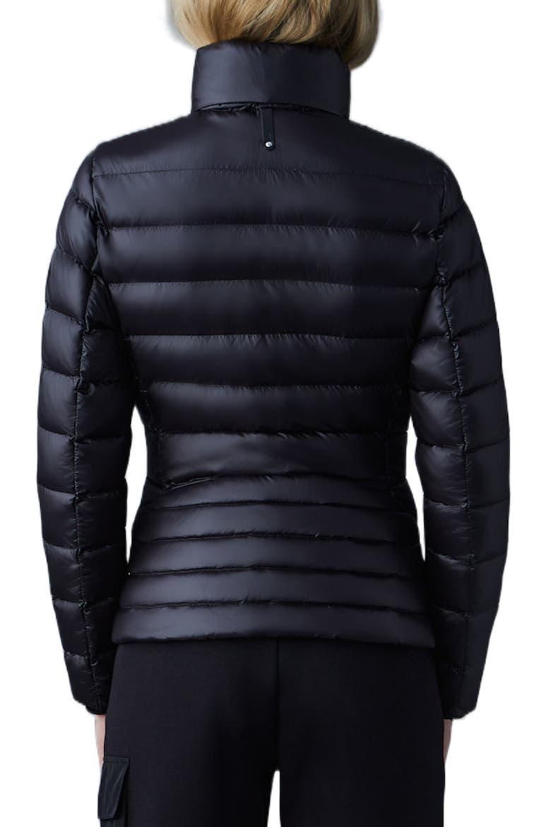 Wool Blend Coat with Leather Sleeves, Alternate, color, BLACK