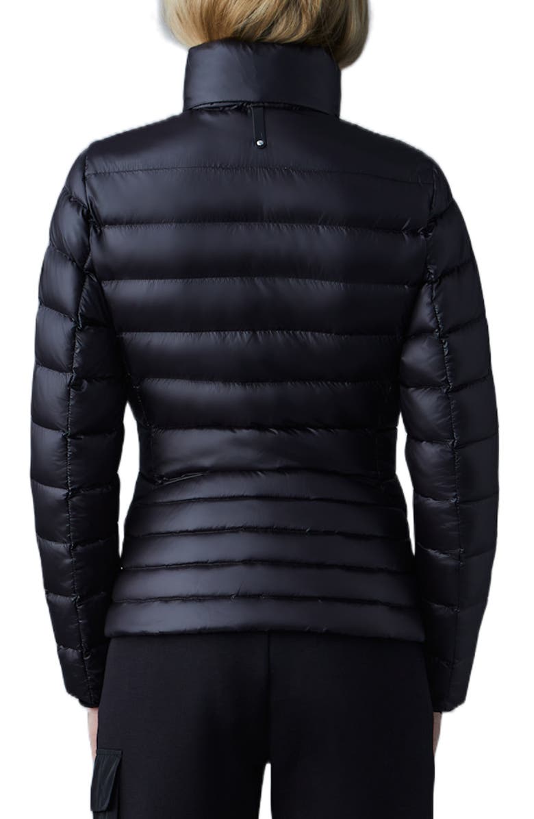 Mackage Wool Blend Coat with Leather Sleeves, Alternate, color, 