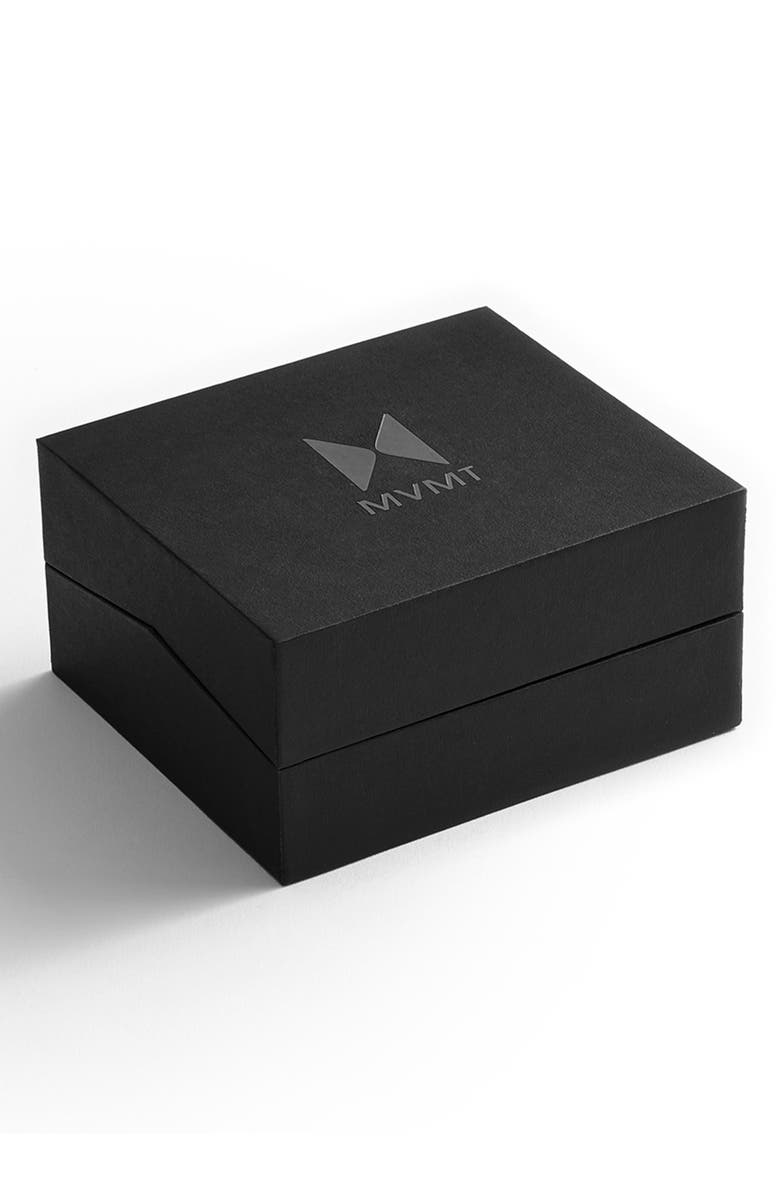 MVMT WATCHES MVMT Voyager Mesh Strap Watch & Leather Strap, 42mm, Alternate, color, 