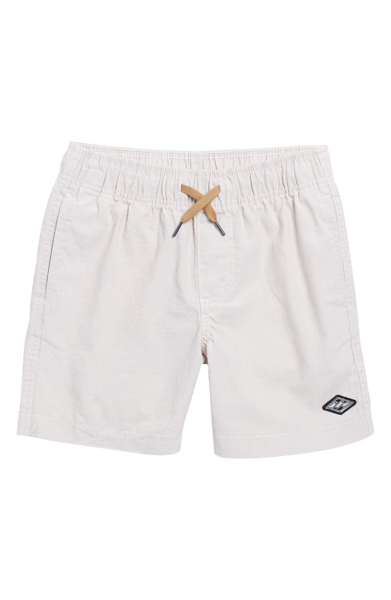 Billabong Kids' Larry Layback Cotton Shorts, Main, color, Chino