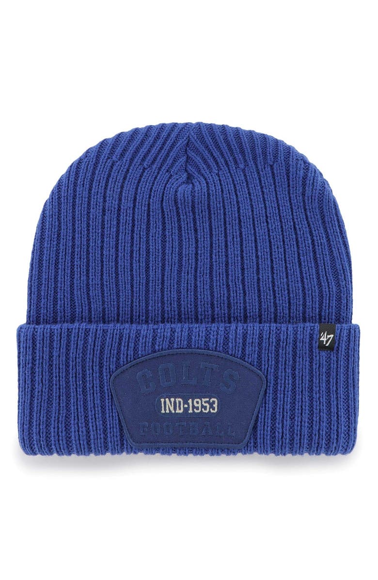 '47 Men's '47 Royal Indianapolis Colts Ridgeway Cuffed Knit Hat, Main, color,