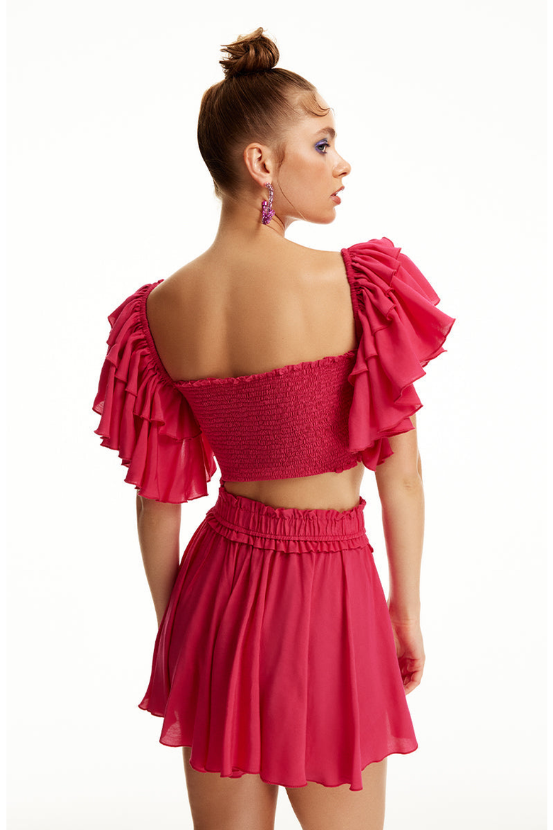 Whimsy Top, Alternate, color, Fuchsia