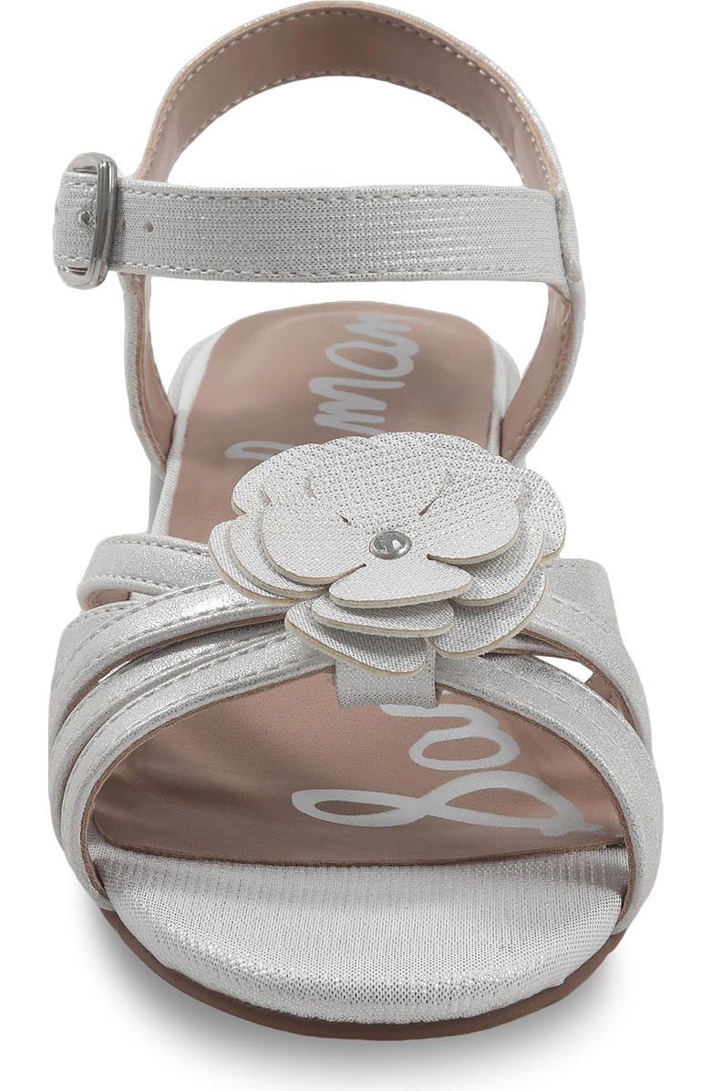 Sam Edelman Kids' Calla Flower Ankle Strap Sandal, Alternate, color, White