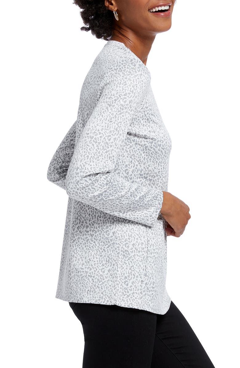 NIC+ZOE Leo Leopard Print Long Sleeve Top, Alternate, color,