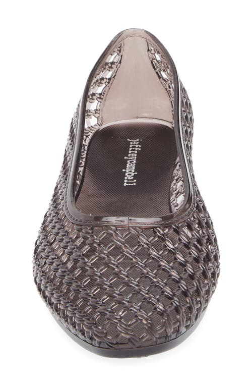 Jeffrey Campbell Bestie Jelly Flat In Gray