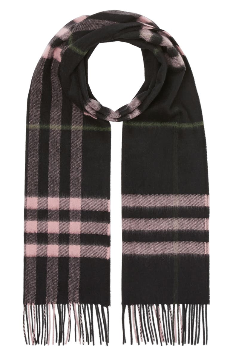 Burberry Giant Icon Check Cashmere Scarf, Main, color, 