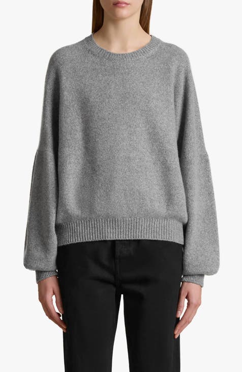 NORDSTROM grey cashmere oversized sweater deals