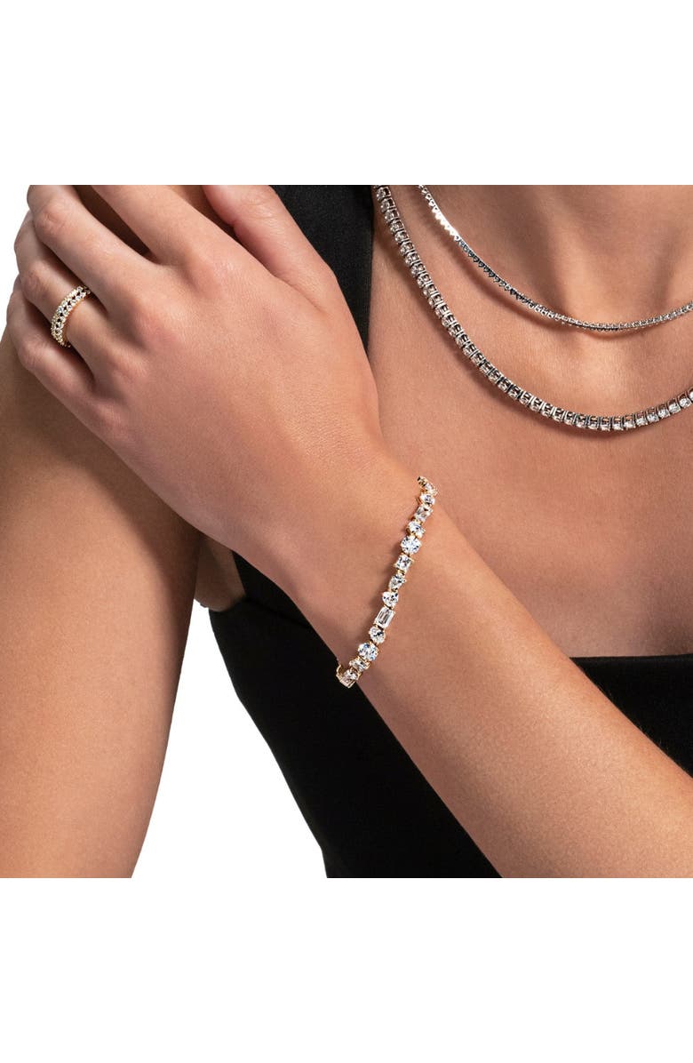 Bliss Diamond F/VS 15Ct Mixed Fancy Cut Diamond Tennis Bracelet 14k Gold Lab Grown 7", Alternate, color, 14K Yellow Gold