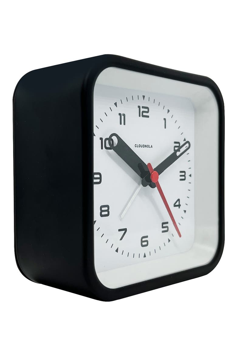 Railway Alarm Clock (Nordstrom Exclusive), Alternate, color, BLACK