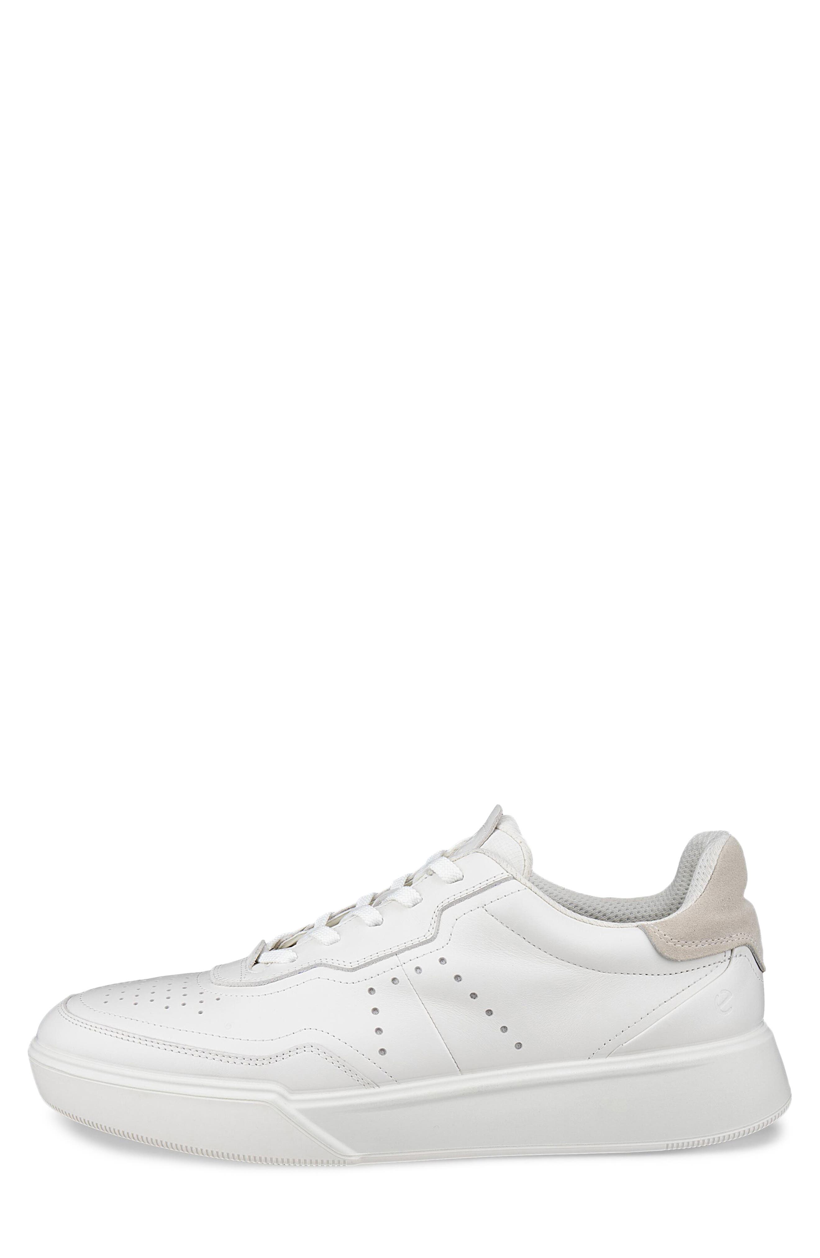 ECCO Street Court Sneaker, Alternate, color, White/ Shadow White