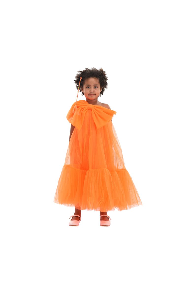 Tulleen Maggi Dress, Alternate, color, Orange