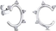 Seed2Stone Mini Spiky Oval Diamond Earrings