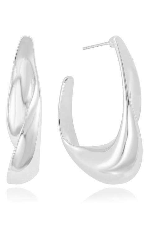Twisted Chunky Hoop Earrings