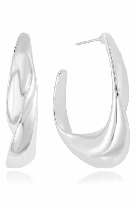 Twisted Chunky Hoop Earrings