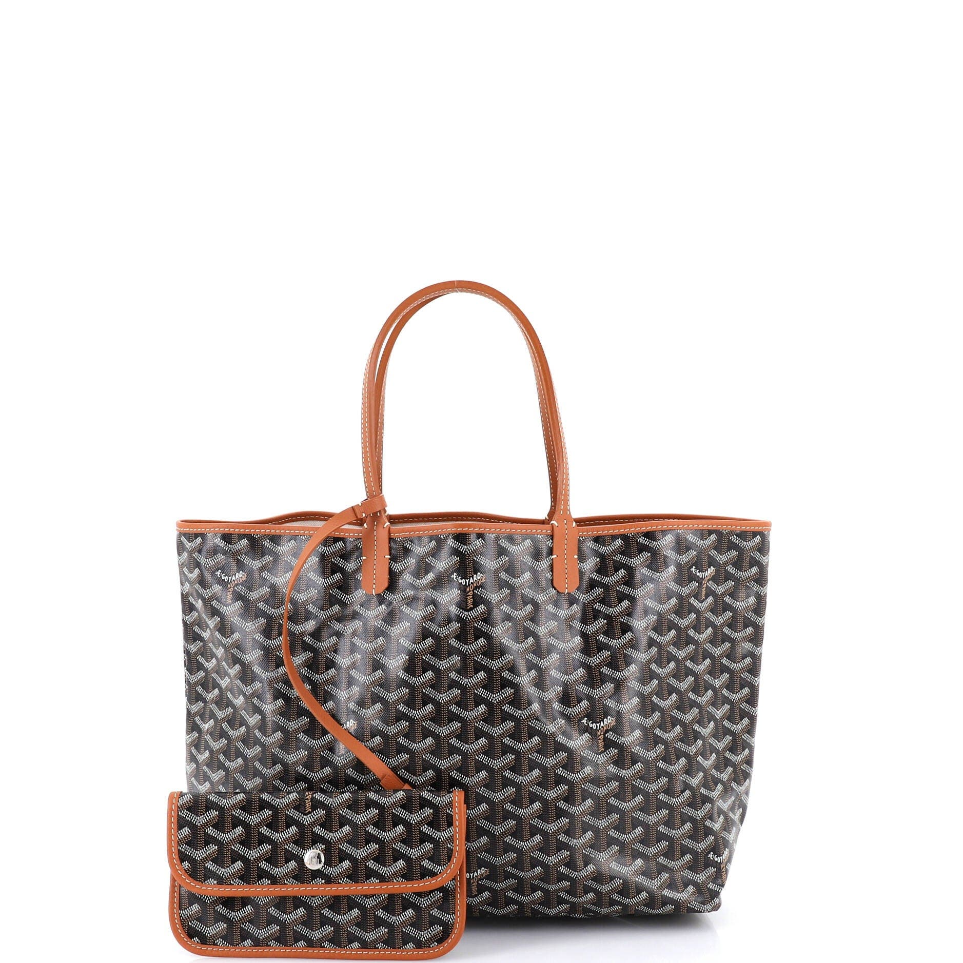 Pre-Owned Goyard Saint Louis Tote Coated Canvas PM, Alternate, color, Brown