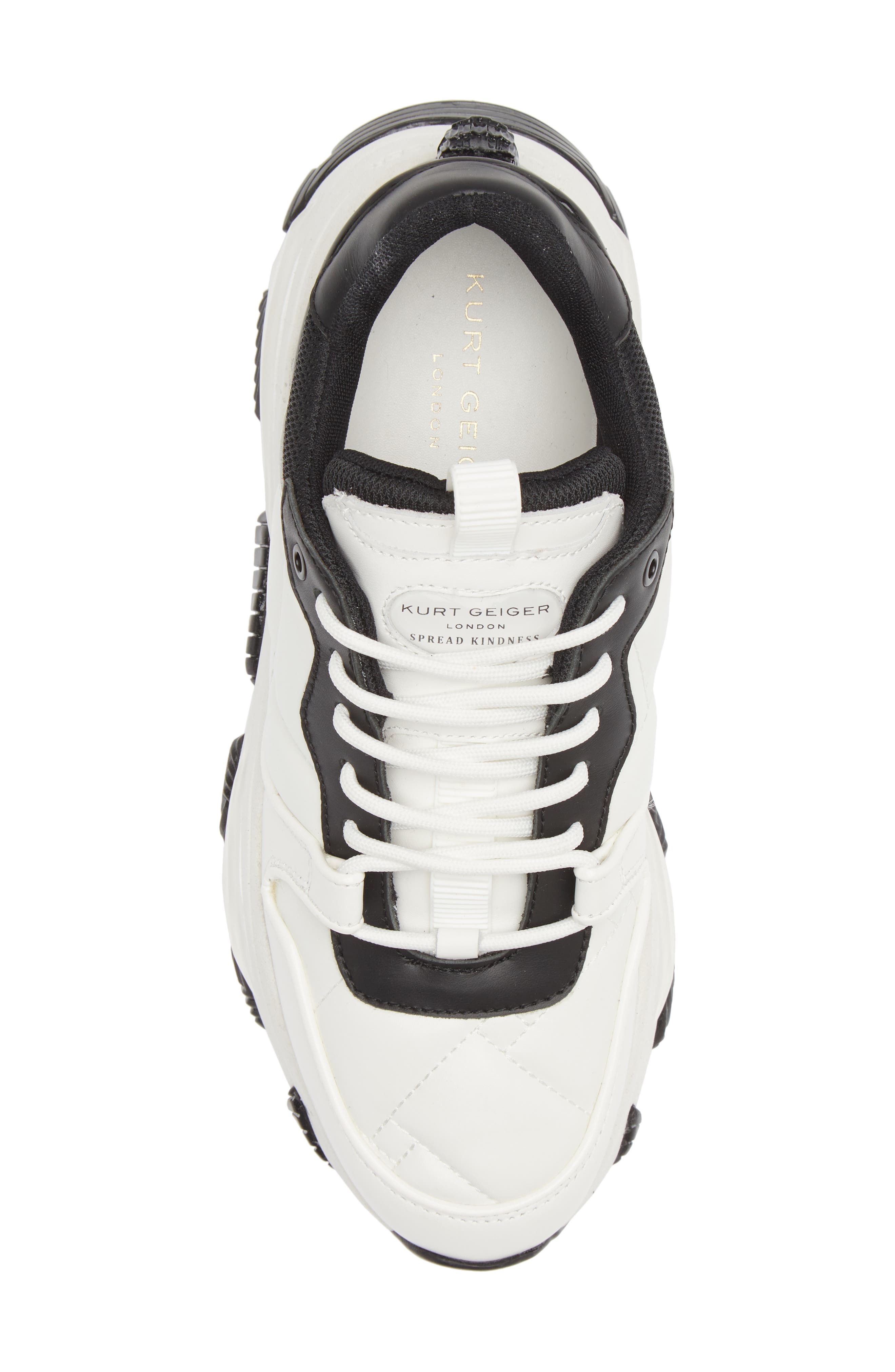 Kurt Geiger London Lettie Eagle Quilted Sneaker, Alternate, color, 