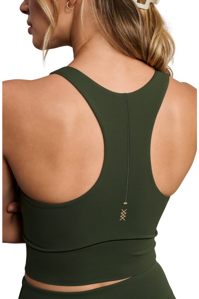 Revive Longline Bra, Alternate, color, DUFFEL BAG GREEN