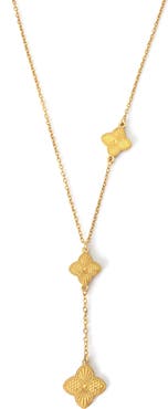 Adornia Clover Charm Y Necklace