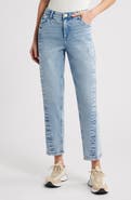 Wit & Wisdom Spliced High Waist Ankle Straight Leg Jeans