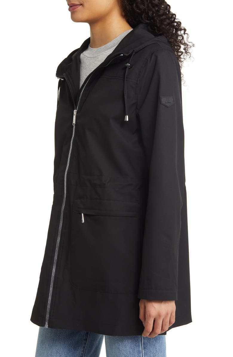 Sam Edelman Patch Pocket Hooded Water Repellent Rain Jacket, Alternate, color, 