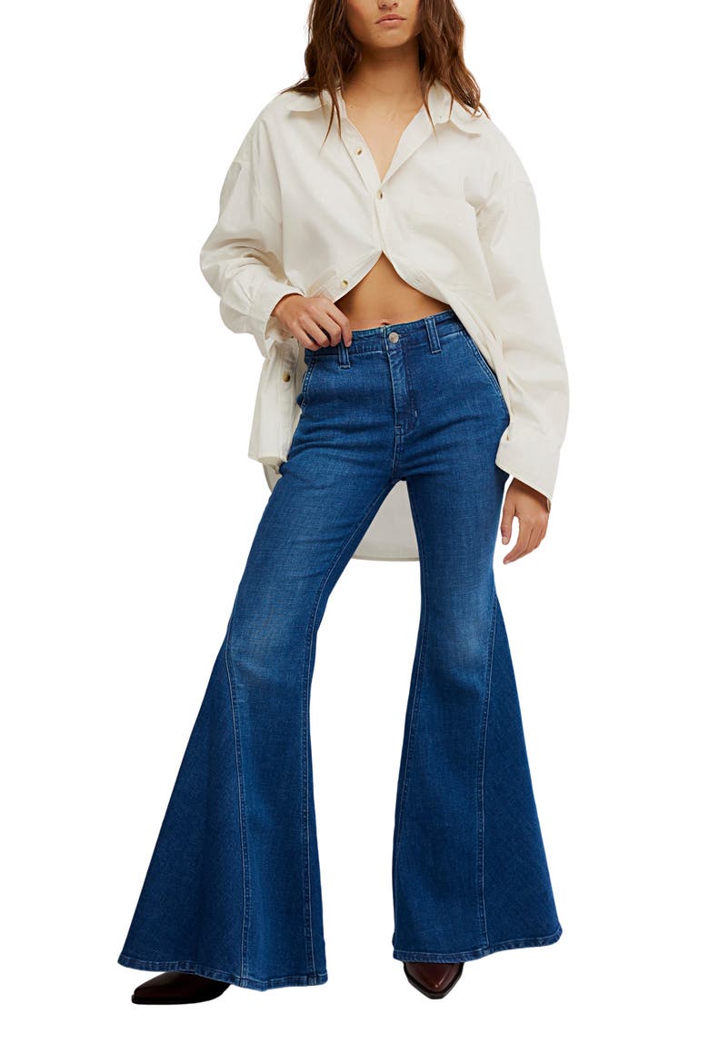 Marque Flare Jeans, Alternate, color, KORA
