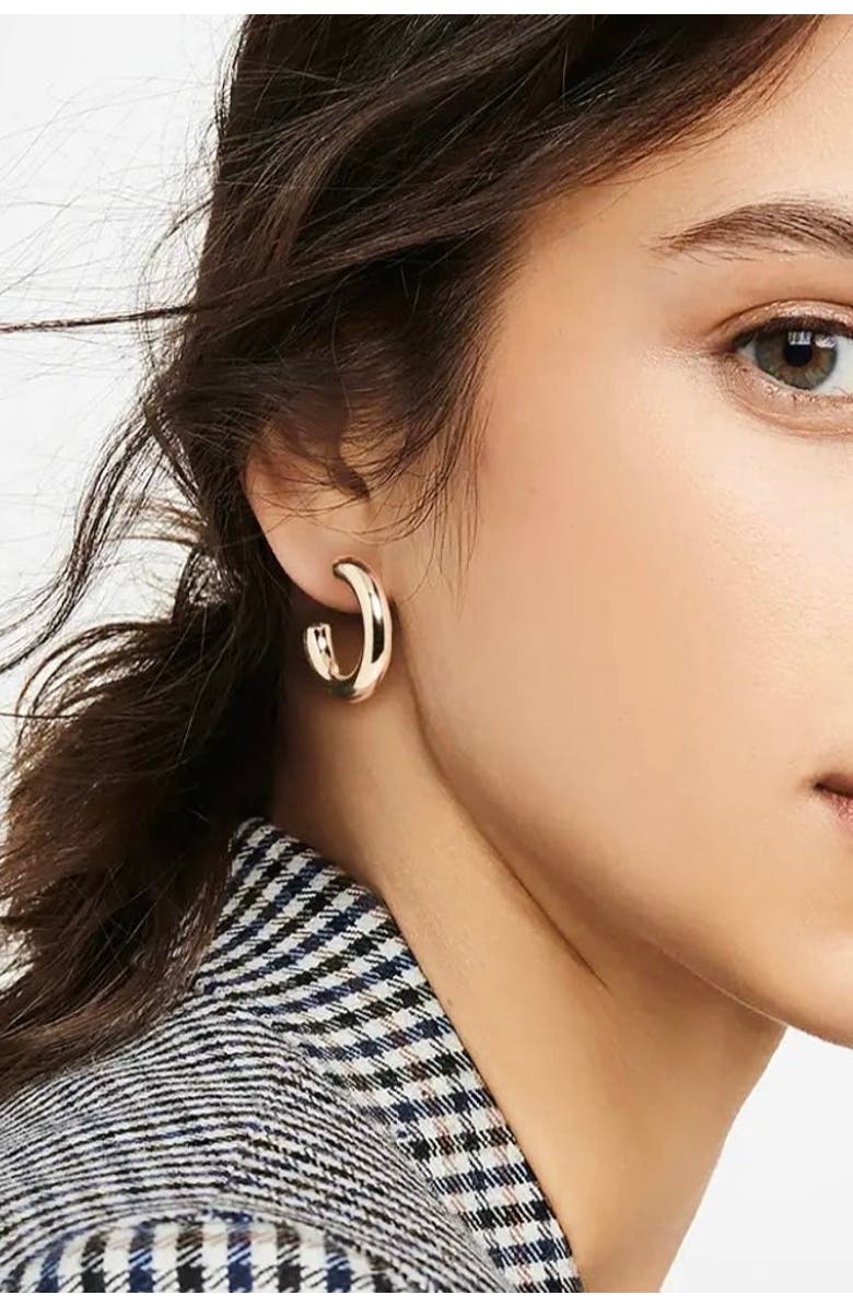 Alexa Leigh Everyday Hoop, Alternate, color, Yellow Gold