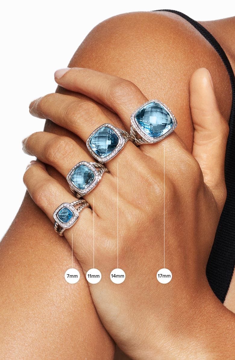 David Yurman Albion<sup>®</sup> Ring in Sterling Silver with 18K Yellow Gold and Amethyst, 15mm, Alternate, color, Amethyst