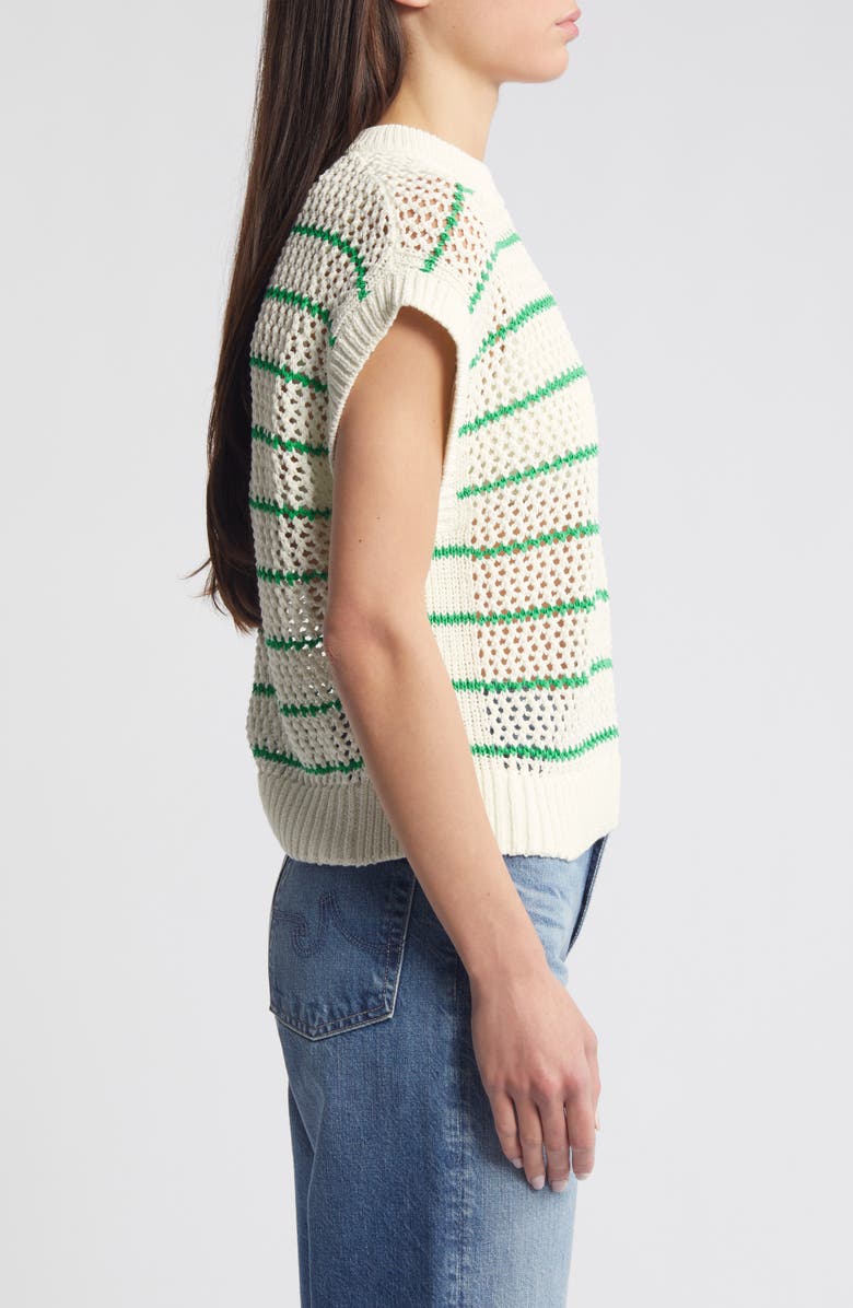 Madewell Stripe Open Stitch Sweater, Alternate, color,