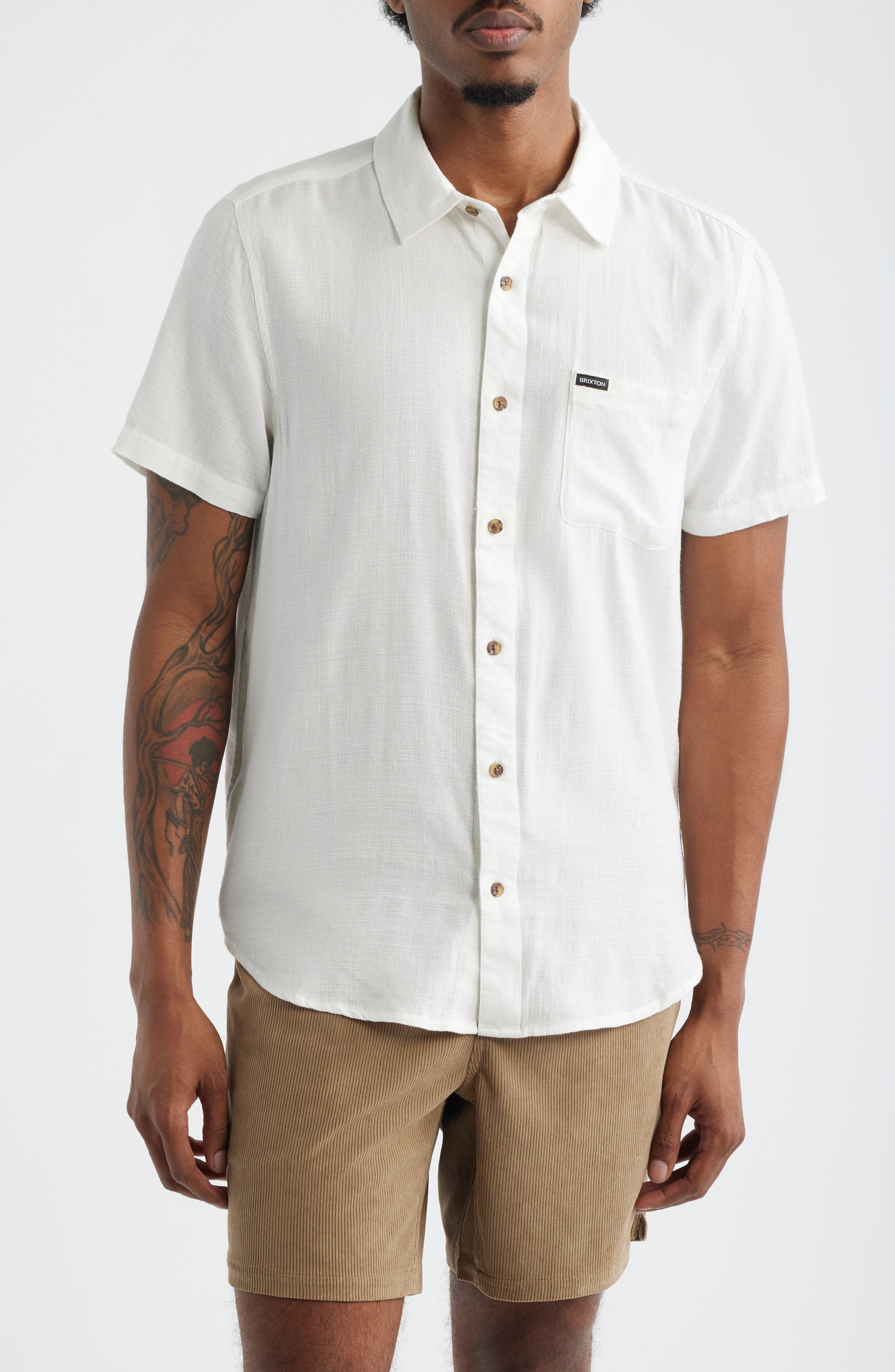 Charter Short Sleeve Slub Button-Up Shirt