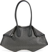 McQueen Medium Manta Grommet Leather Handbag