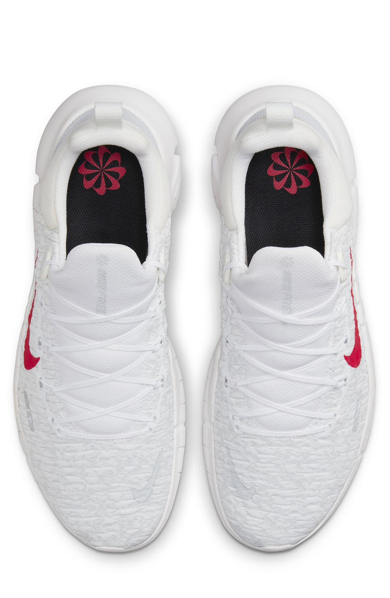 Nike Free Run 5.0 Running Shoe, Alternate, color, White/ Siren Red/ Off White