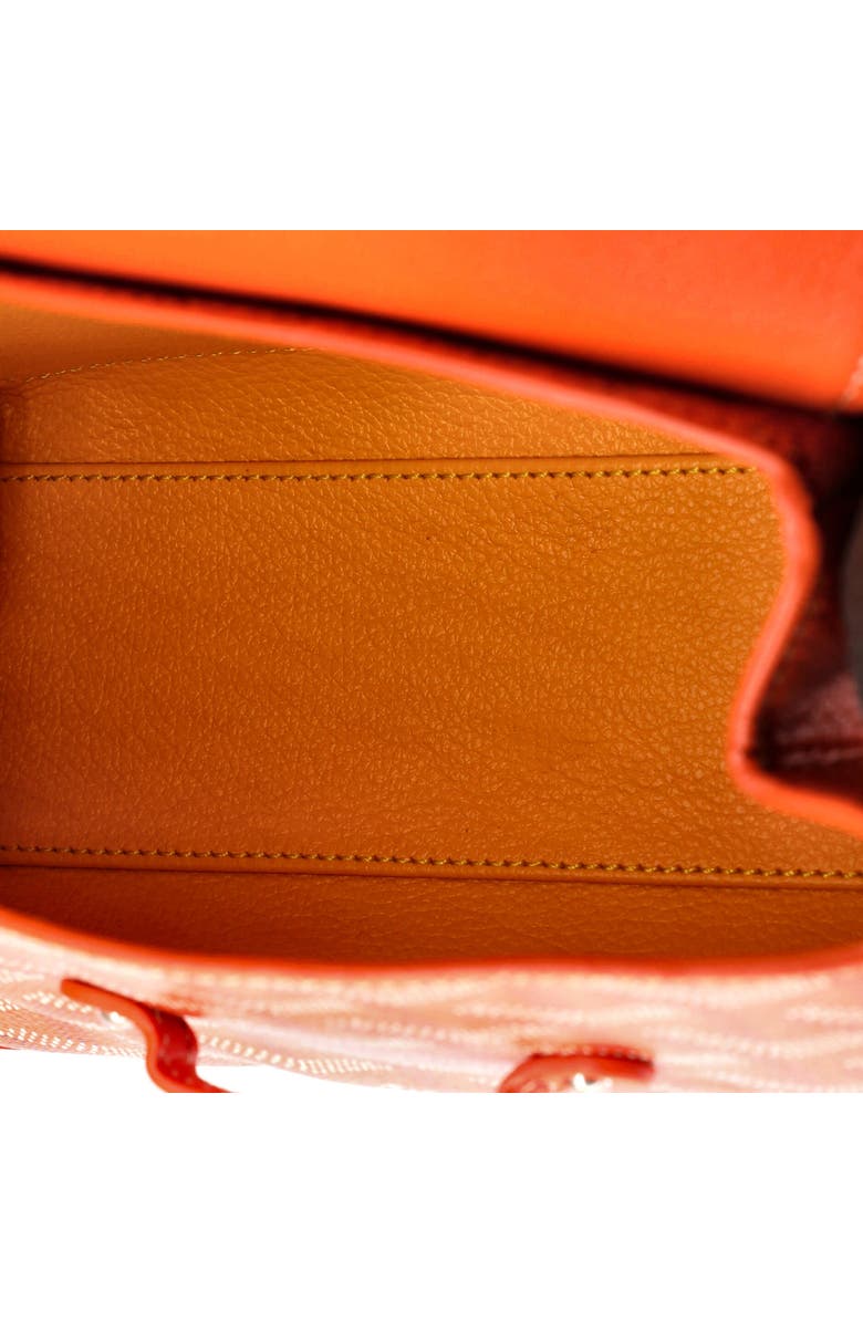 Pre-Owned Goyard Saigon Top Handle Bag Coated Canvas with Leather Mini, Alternate, color, Orange