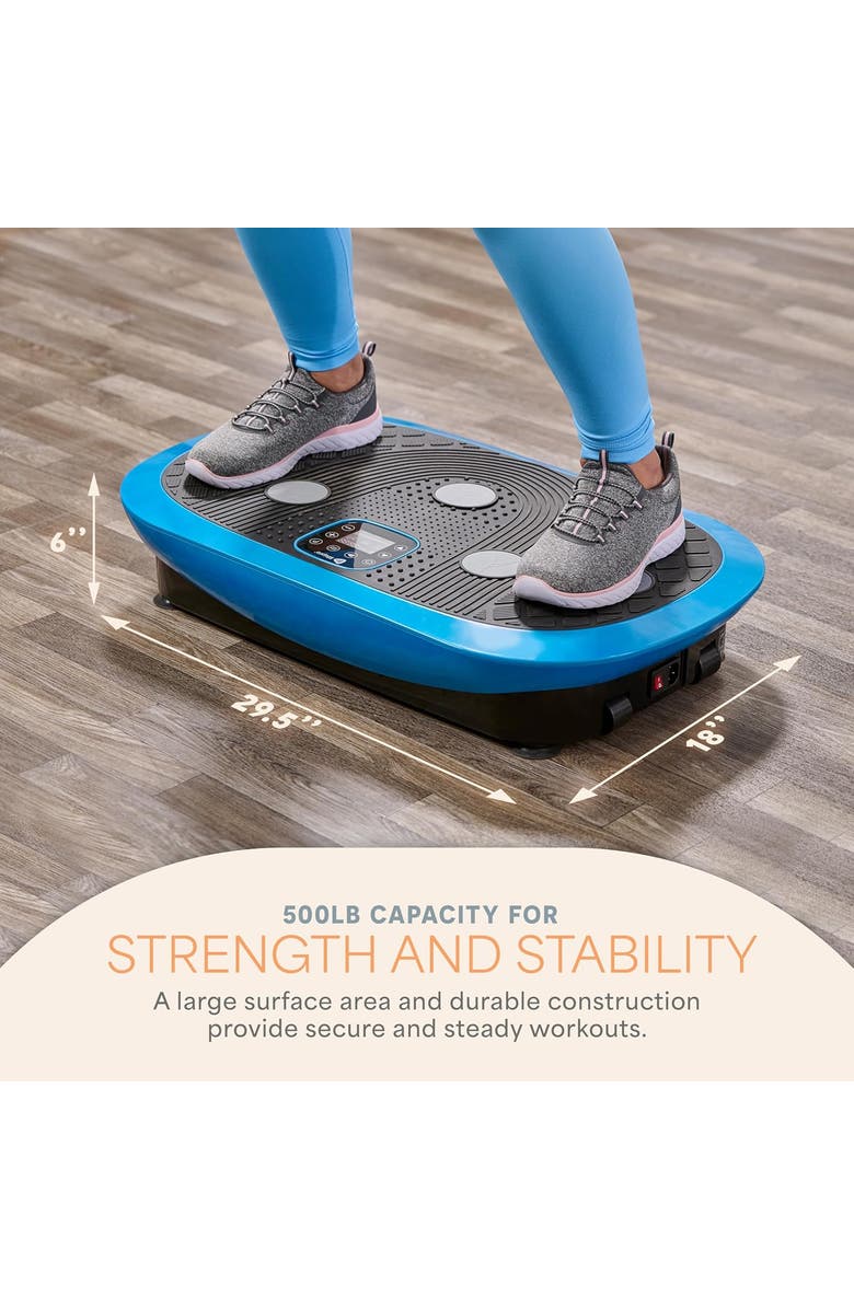 Lifepro Rumblex pro 4D Motion Vibration Plate Exercise Machines for Lymphatic Drainage Fat Burn & Toning Triple Motor Technology, Alternate, color, Black