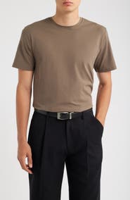 Open Edit Crewneck Stretch Cotton T-Shirt