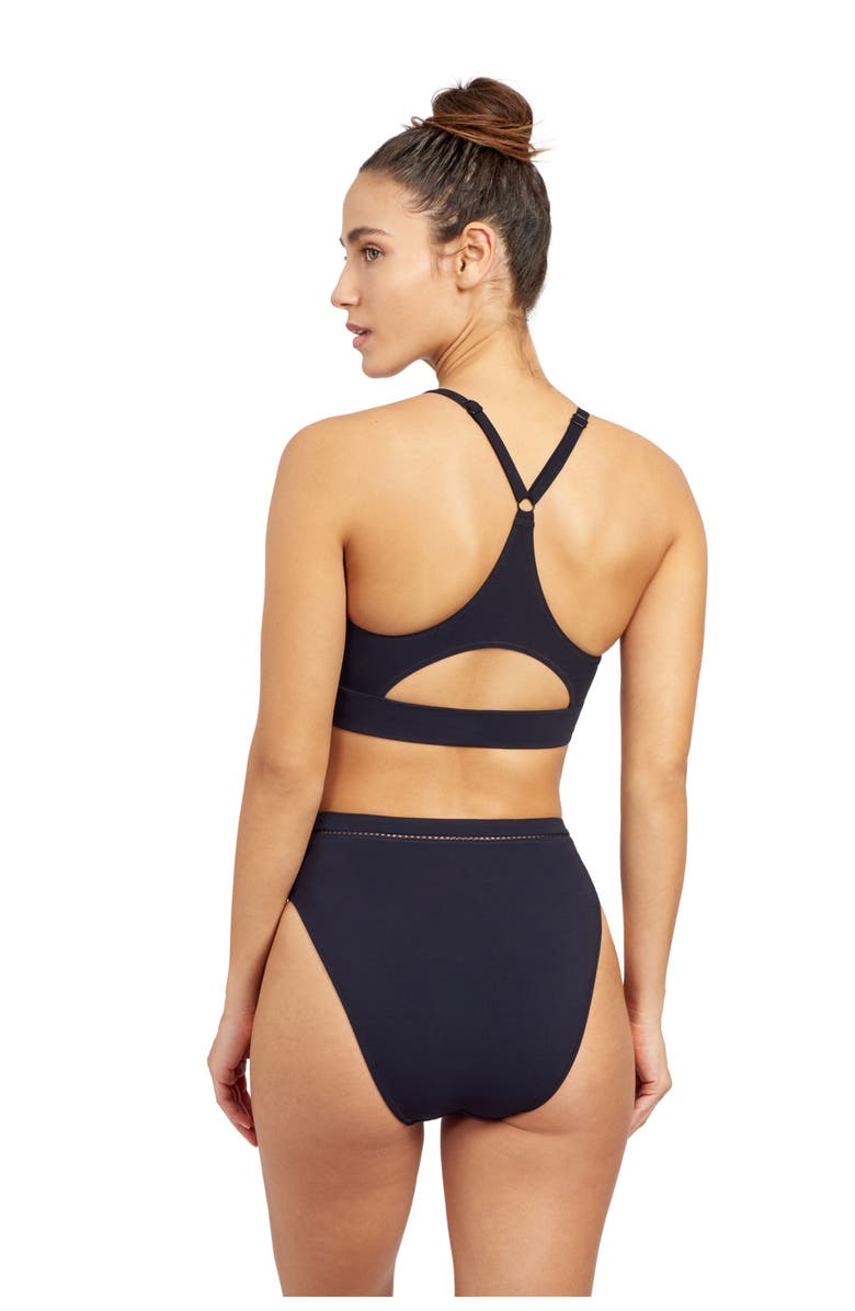 Free Sport by Gottex Champion Solid High Neck swim bra top, Alternate, color, 