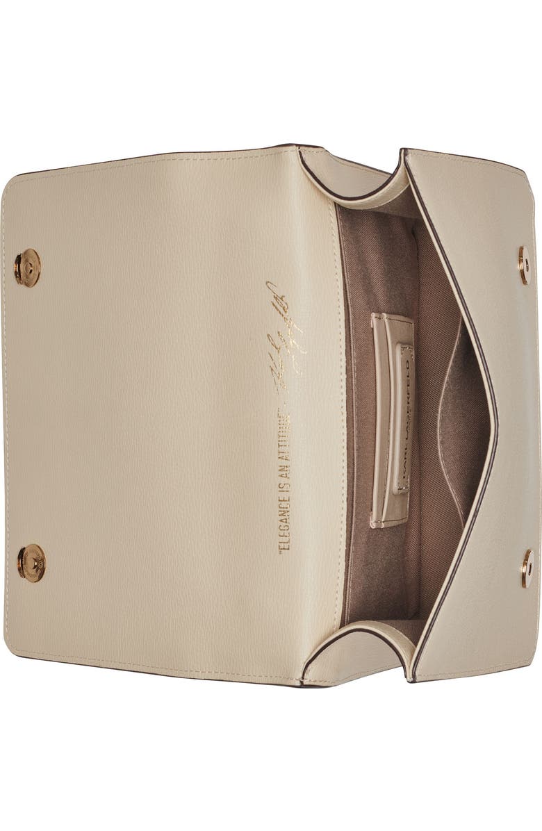 KARL LAGERFELD PARIS Simone Raffia+Scarf Satchel, Alternate, color, Neutral