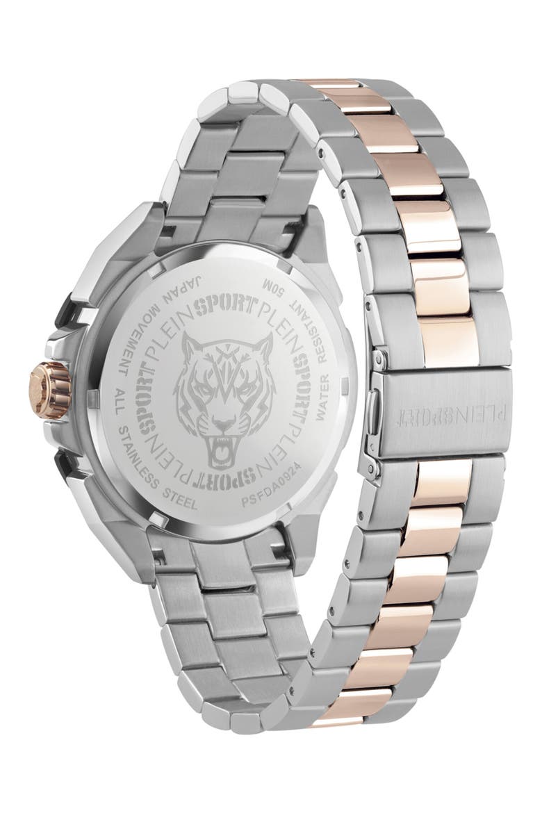 Urban Pulse Two Tone Stainless Steel Bracelet Watch, 47mm, Alternate, color, TWO TONE