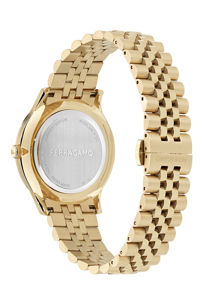 Duo Diamond Bracelet Watch, 40mm, Alternate, color, IP YELLOW GOLD