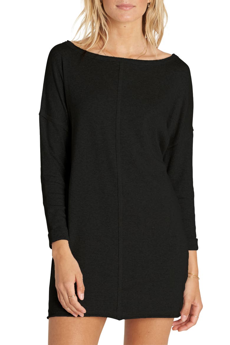 Only One T-Shirt Dress, Main, color, BLACK