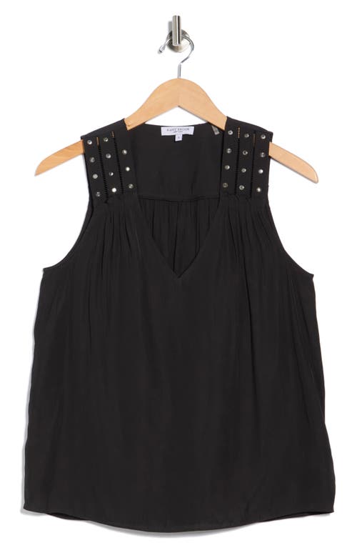 Ramy Brook Glenn Studded Sleeveless Top In Black