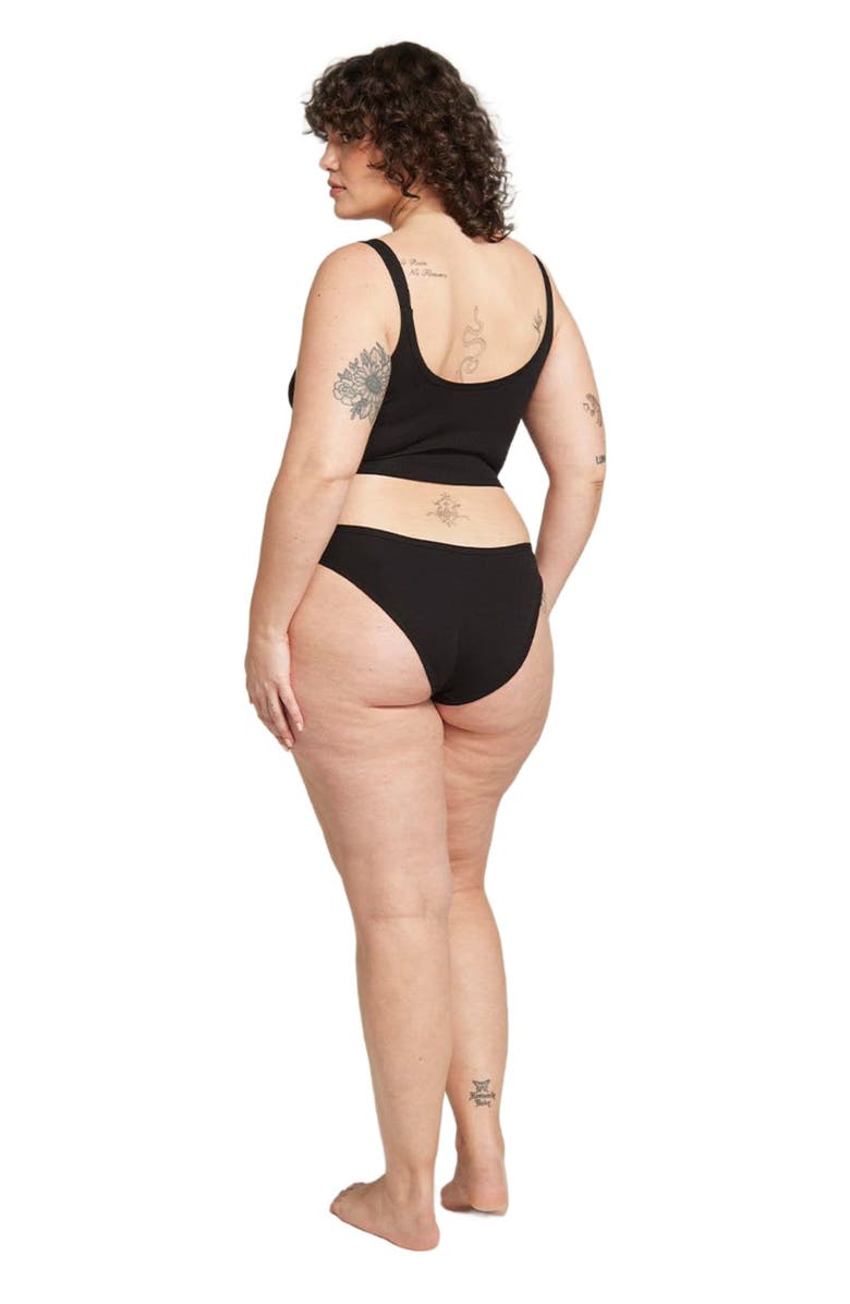 Nudea The Organic Cotton Mini Brief 3 Pack, Alternate, color, Black