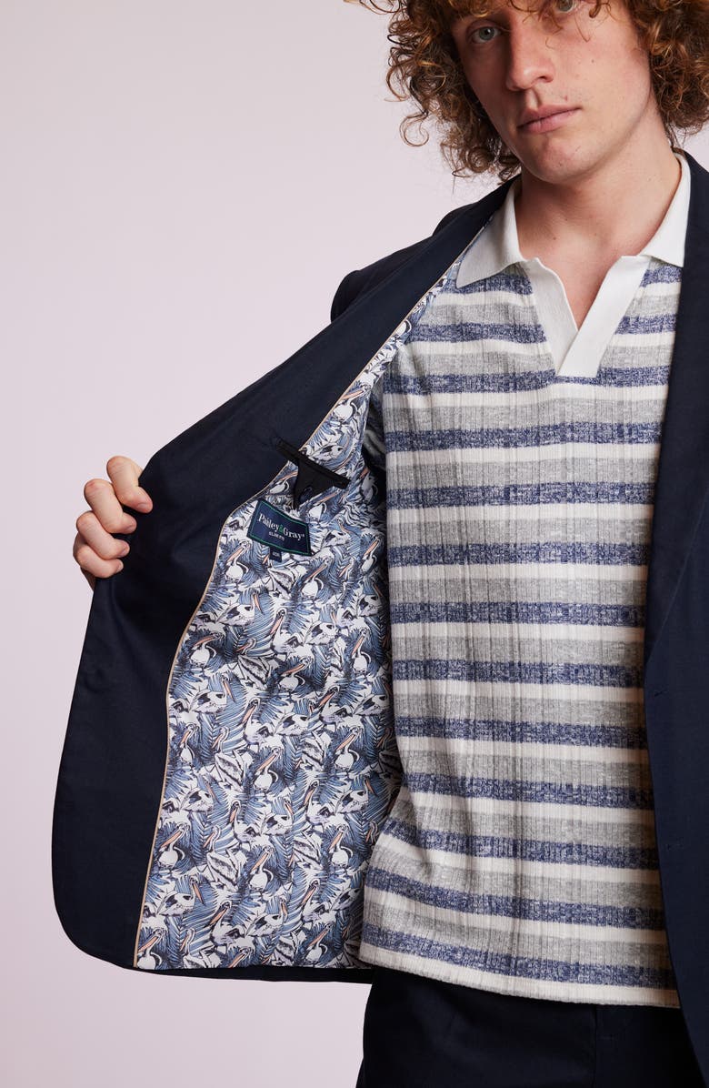 PAISLEY & GRAY Dover Slim Fit Sport Coat, Alternate, color, Navy Linen