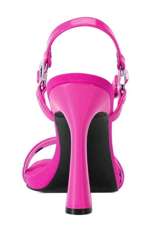 Karl Lagerfeld Paris Cybil Ankle Strap Sandal In Fuchsia