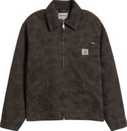 Carhartt Work In Progress Duck Detroit Camo Organic Cotton Canvas Zip Jacket